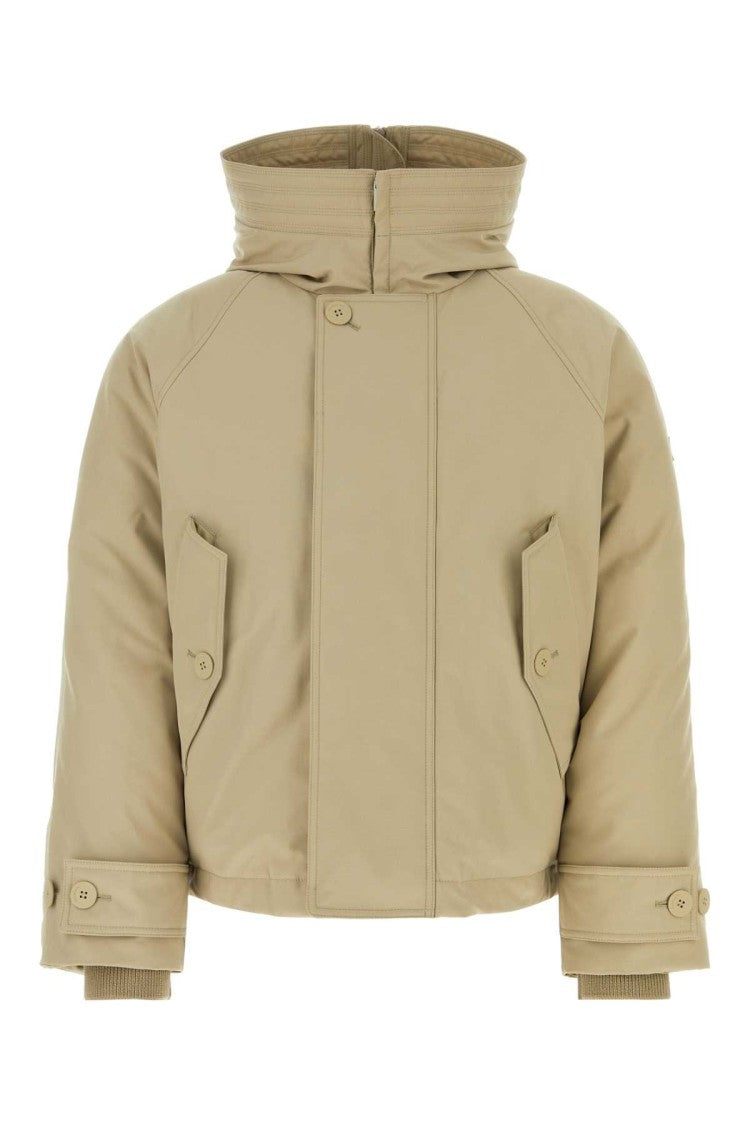 Salvatore Ferragamo Beige Polyester Blend Padded Jacket