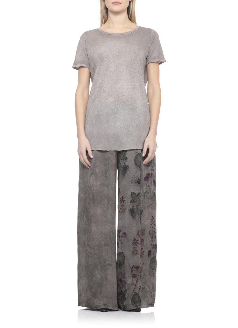 Avant Toi Grey Cotton Crewneck T-Shirt