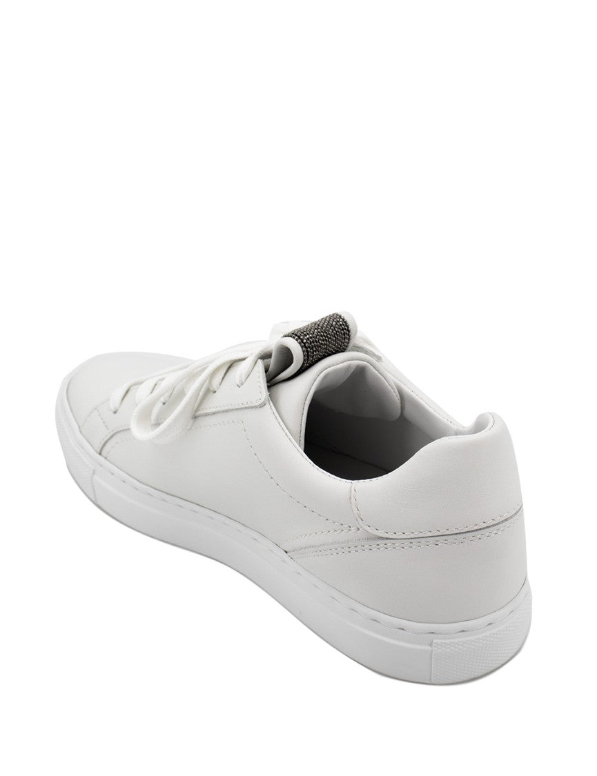 Brunello Cucinelli White Leather Sneakers