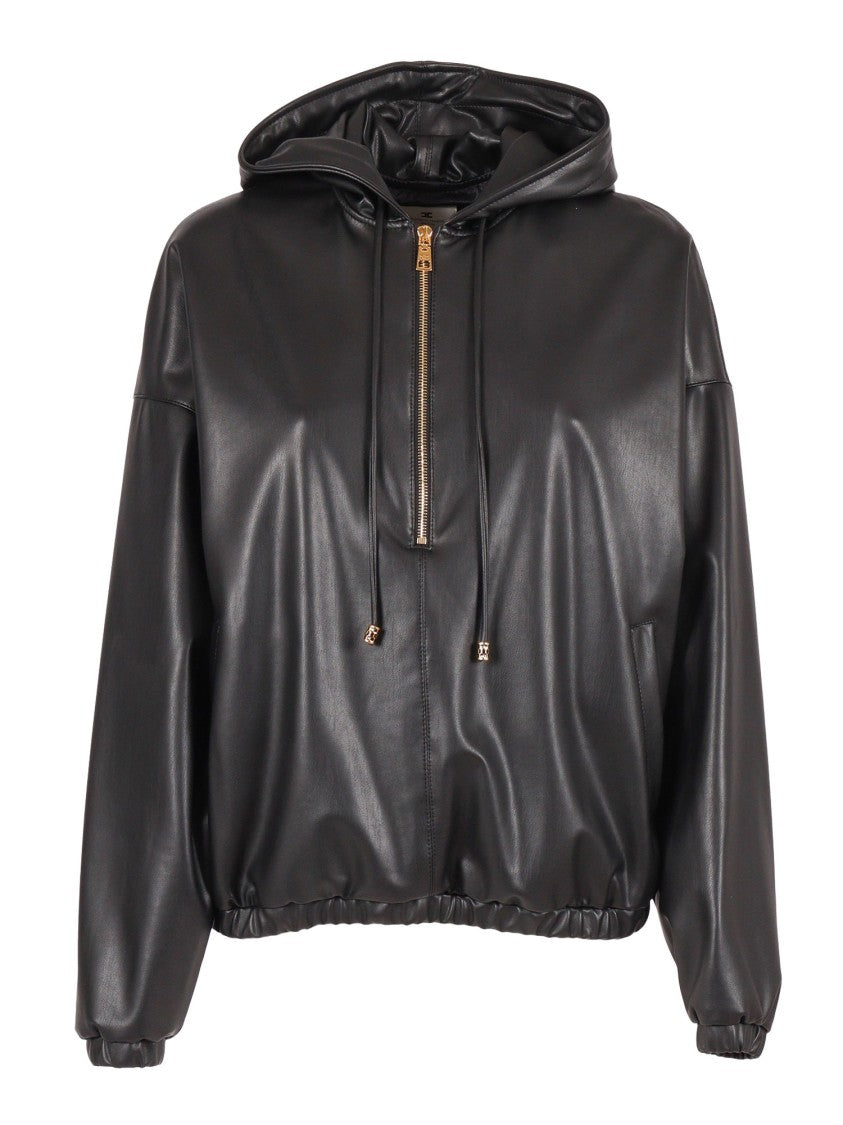 Elisabetta Franchi Fitted Long-Sleeved Top With High Neckline