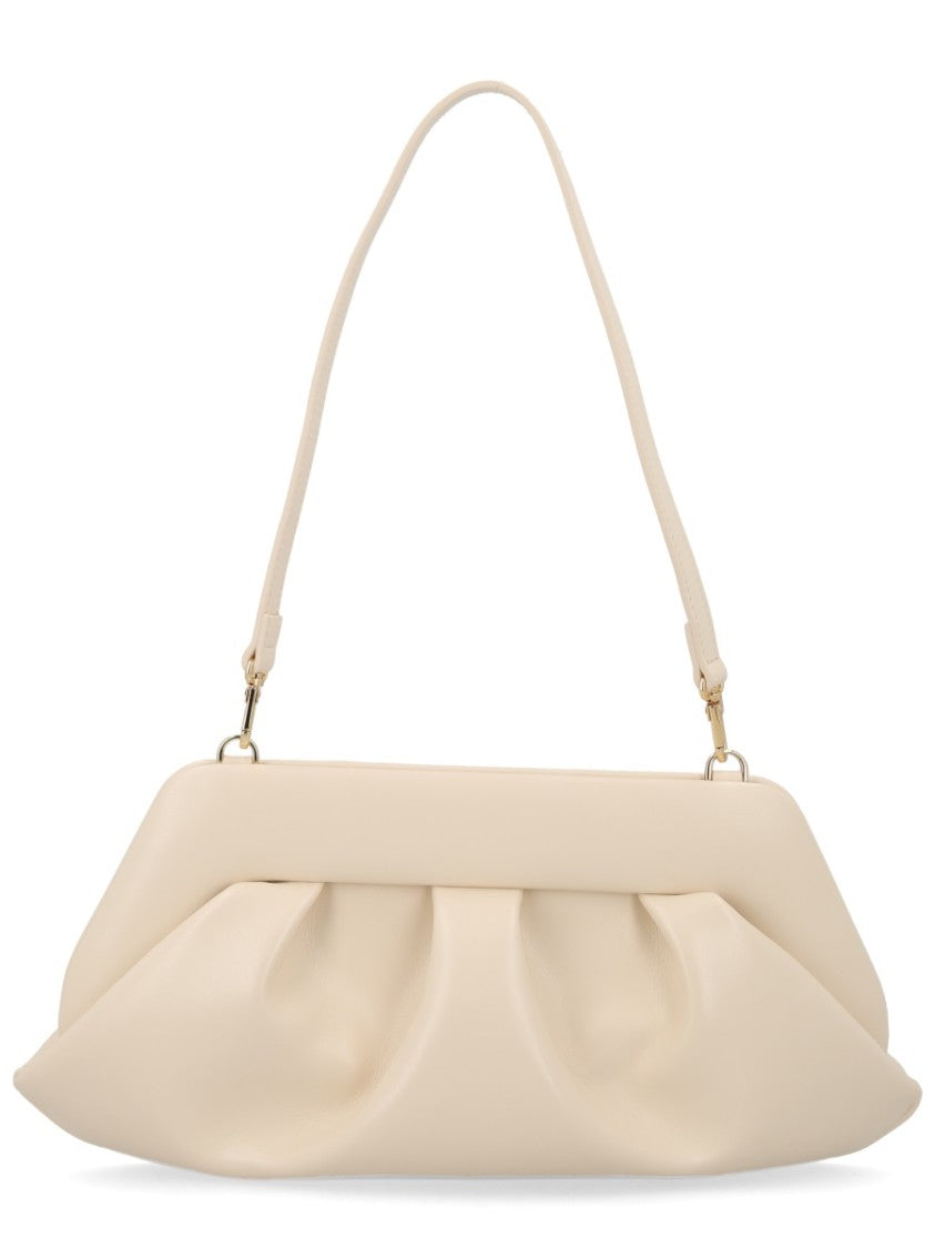 Themoirè Neutrals Bios Baguette Pleated Shoulder Bag