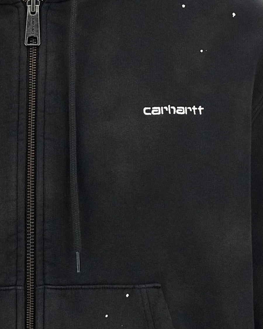Carhartt Wip Black Hooded Painter Cotton Hoodie