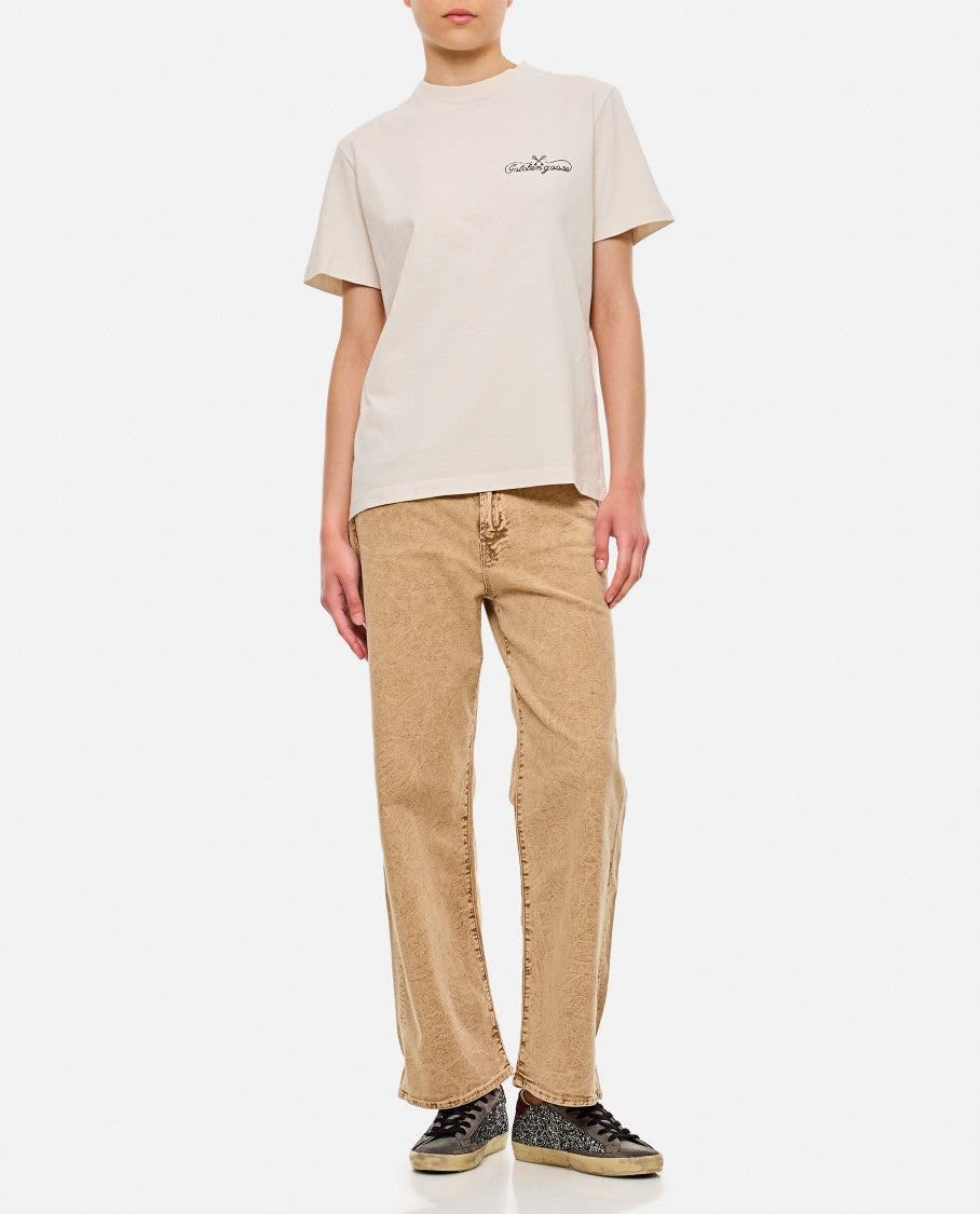 Golden Goose Deluxe Brand Logo Cotton Jersey T-Shirt