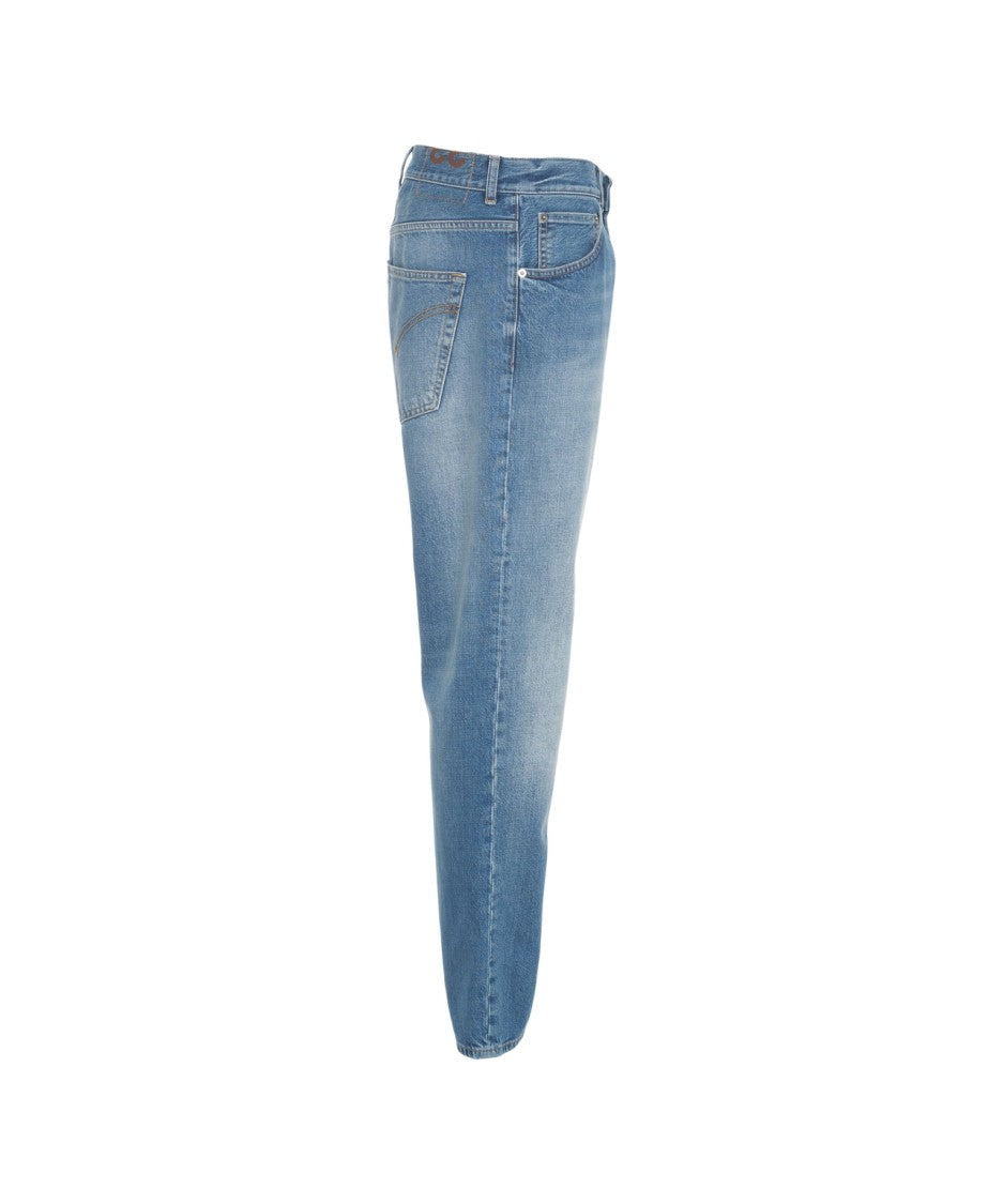Dondup Straight Leg Jeans With Classic Five-Pocket