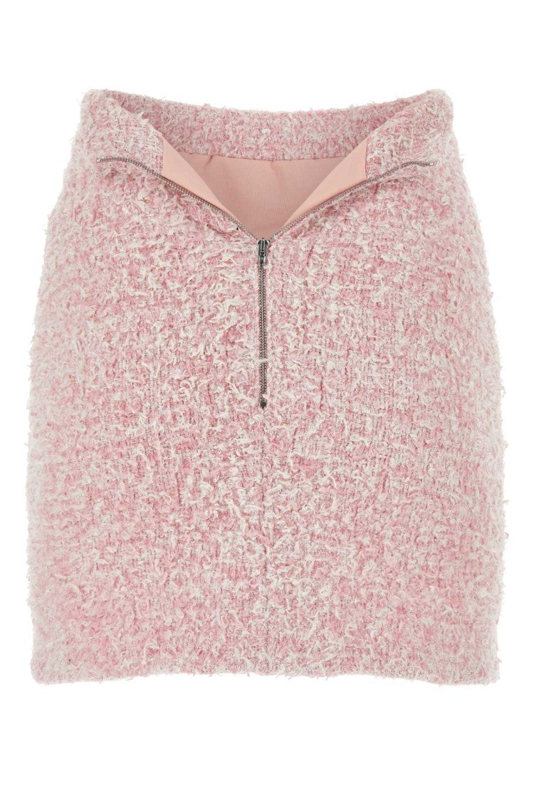 Balenciaga Pink Tweed Mini Skirt