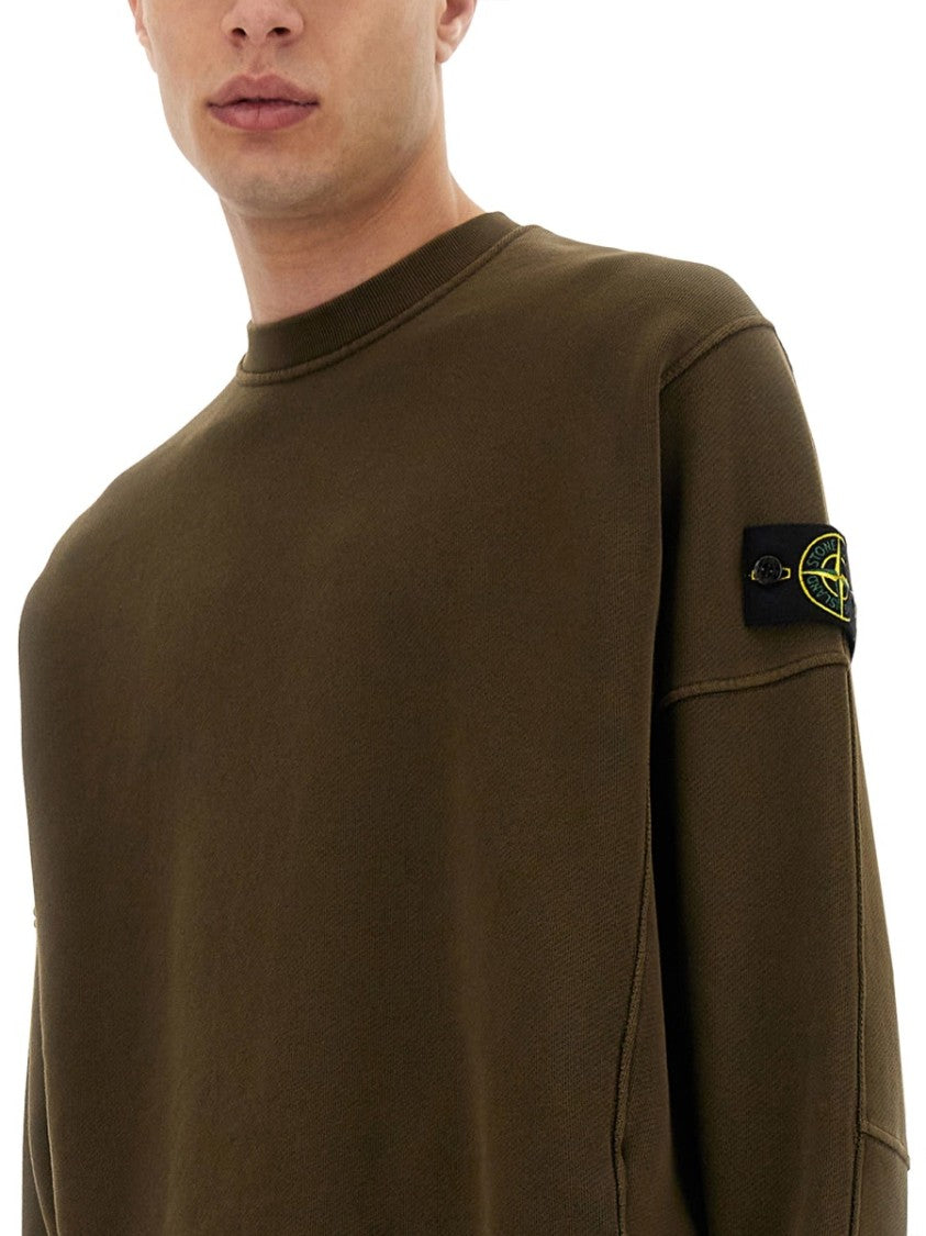 Stone Island Organic Cotton Sweatshirt