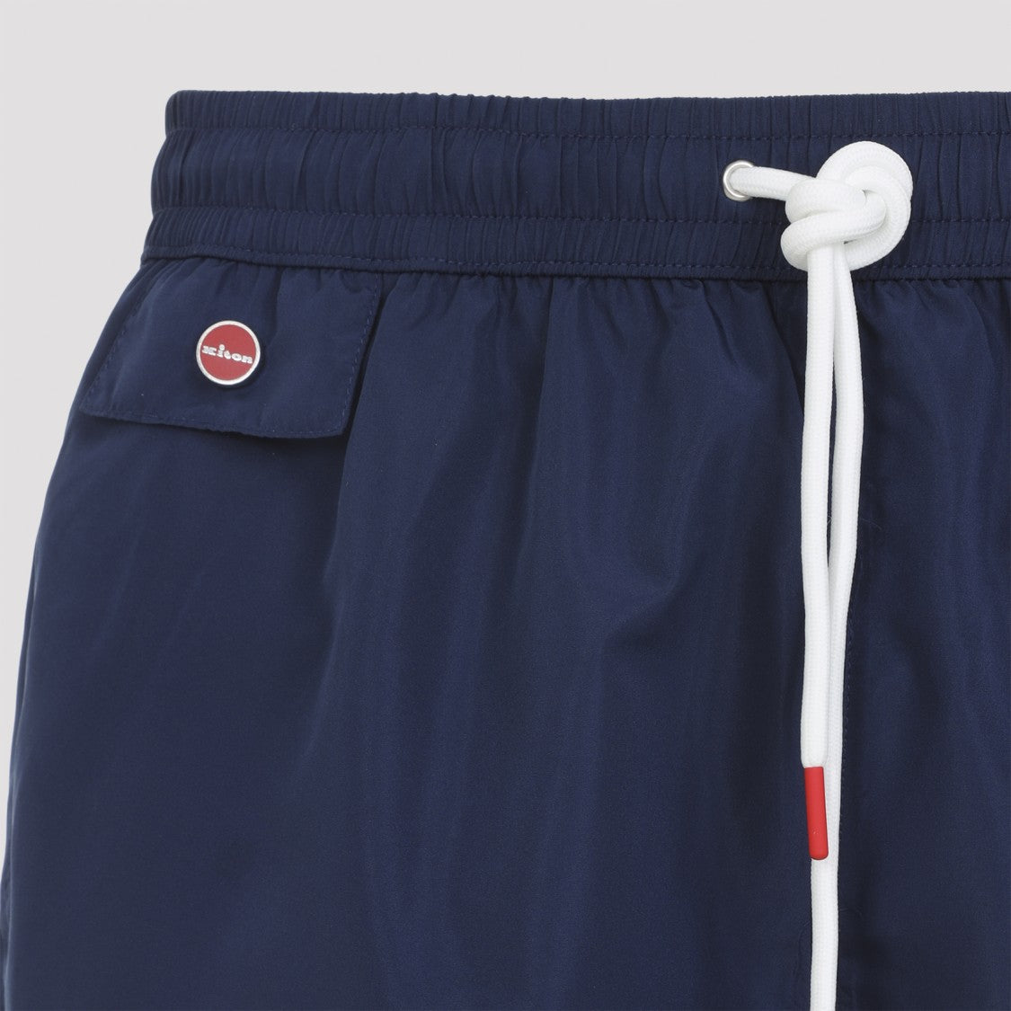 Kiton Deep Navy Swim Shorts With Elastic Waistband