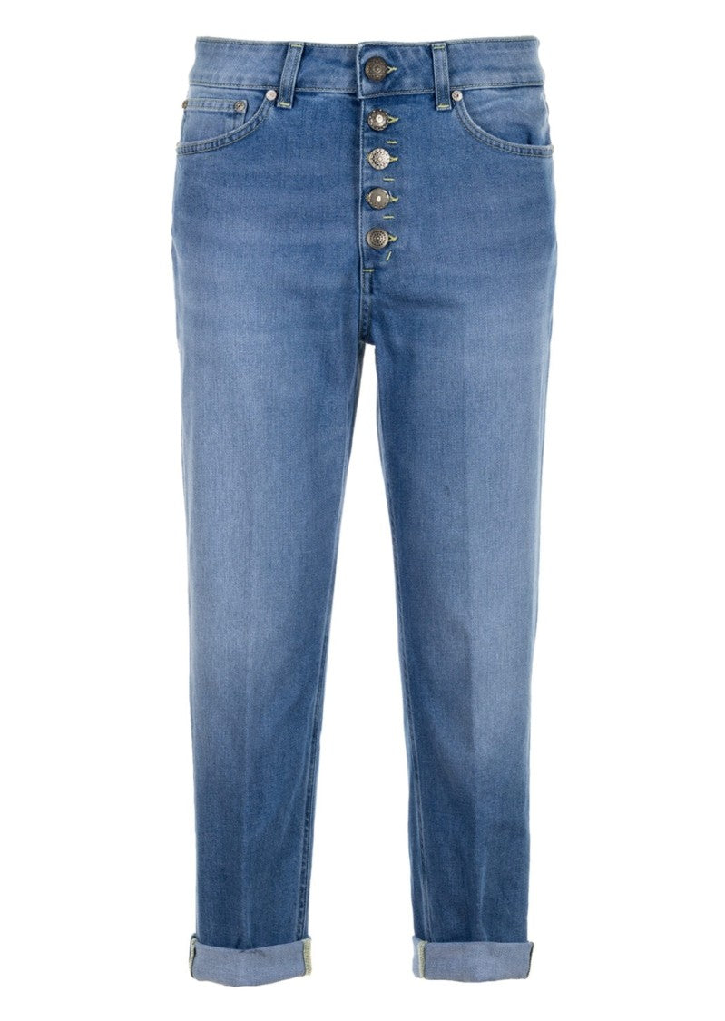 Dondup High-Waisted Denim Jeans With Jewel Detailing