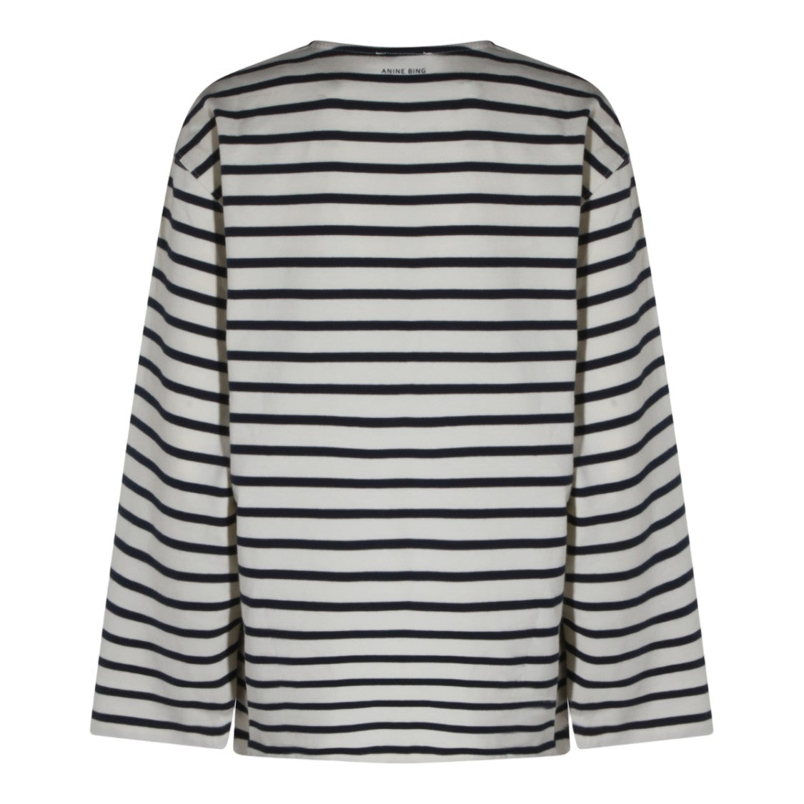 Anine Bing Horizontal Stripe Long-Sleeve Top