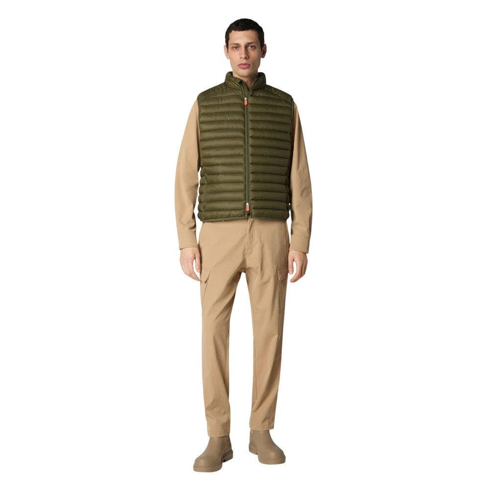 Save The Duck Quilted Vest Stand-Up Collar