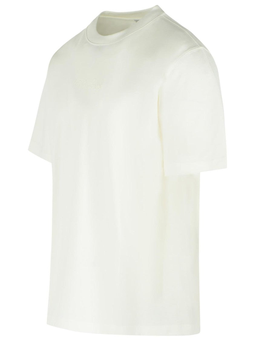Burberry 'Ryan' White Cotton T-Shirt
