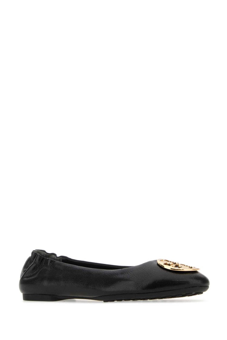 Tory Burch Black Leather Claire Ballerinas