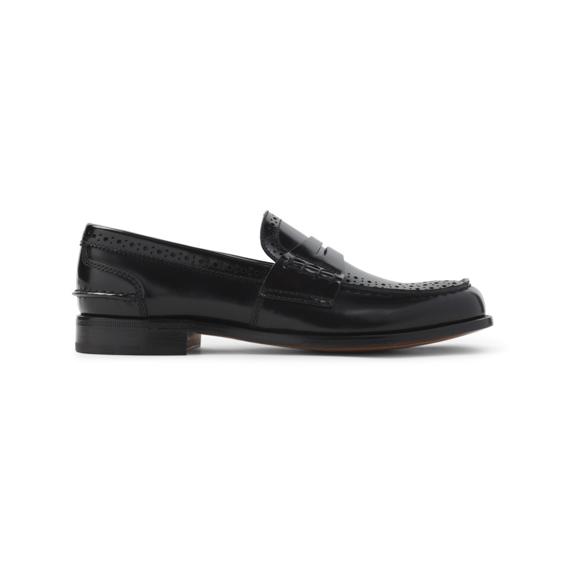 Church's Penny Strap Black Calf Leather Loafers