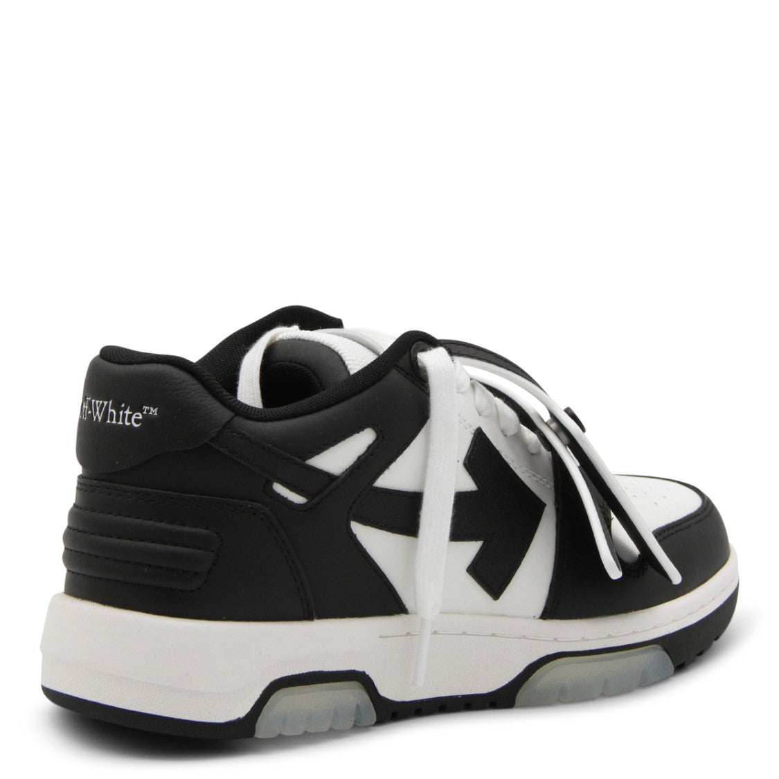 Off-White Black And White Leather Low-Top Sneakers