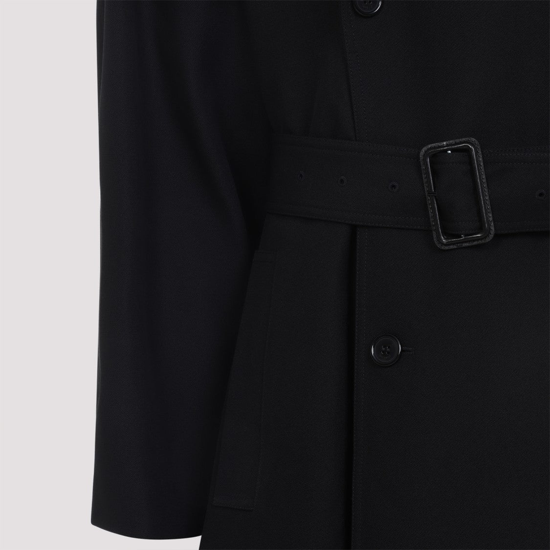 Saint Laurent Double-Breasted Wool Coat