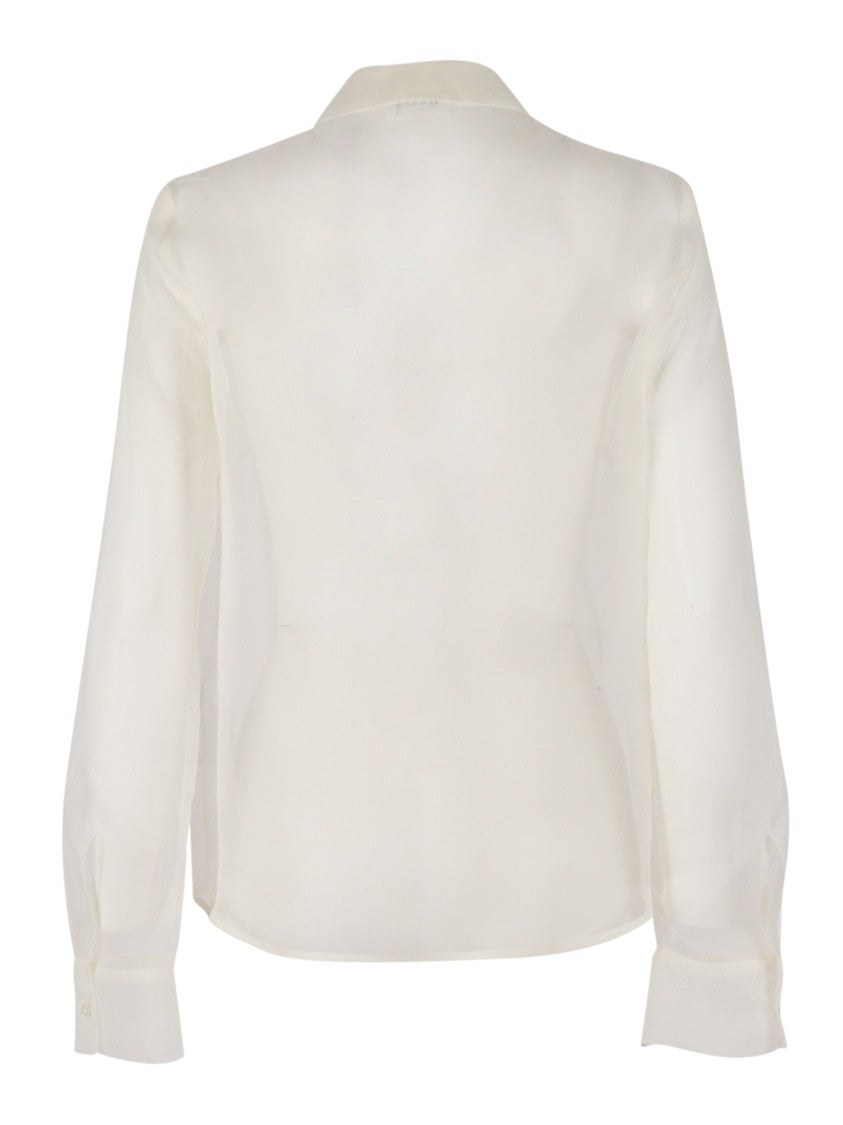 P.A.R.O.S.H. Silk Shirt With Ruched Design