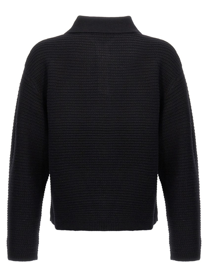 Purple Logo Embroidery Sweater