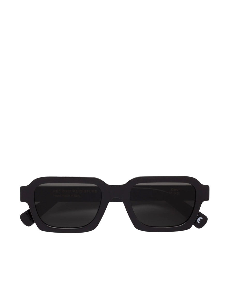Retrosuperfuture Rectangular Black Acetate Sunglasses With Zeiss Lenses
