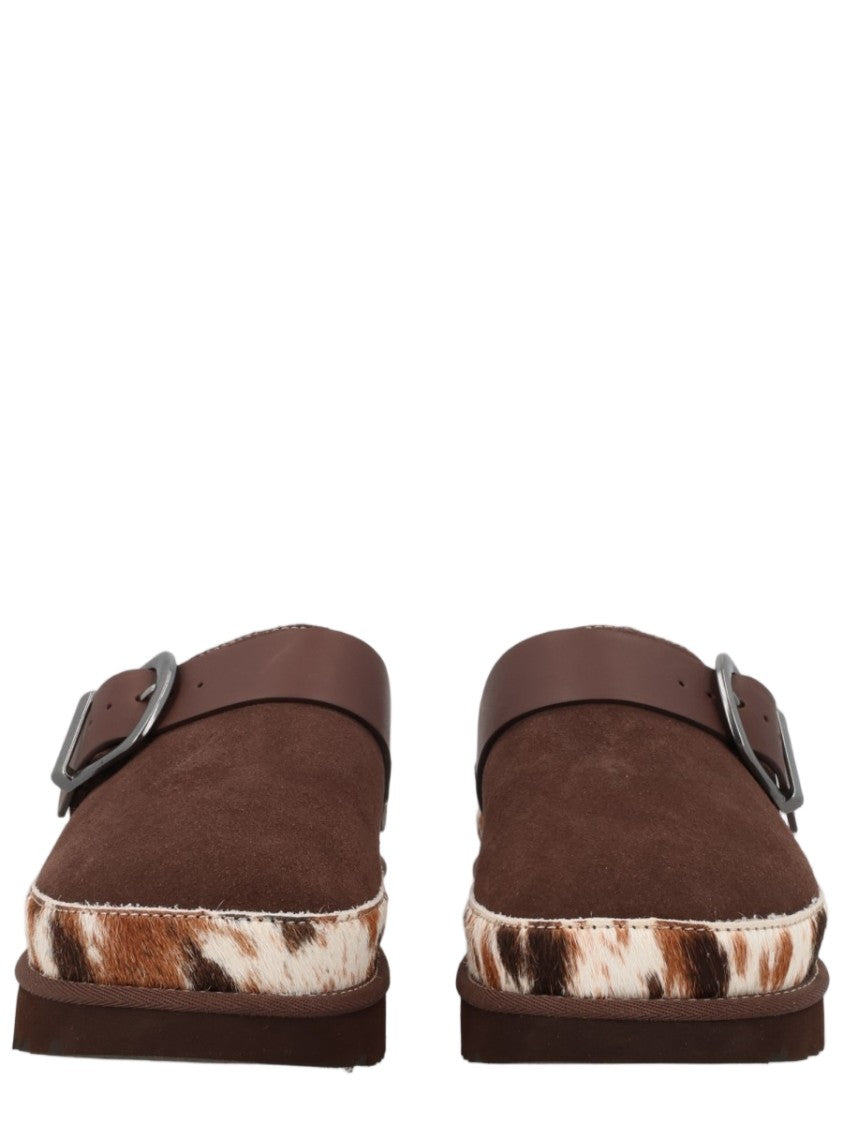 Ugg Goldenstar Western Animal Print Leather Sabot