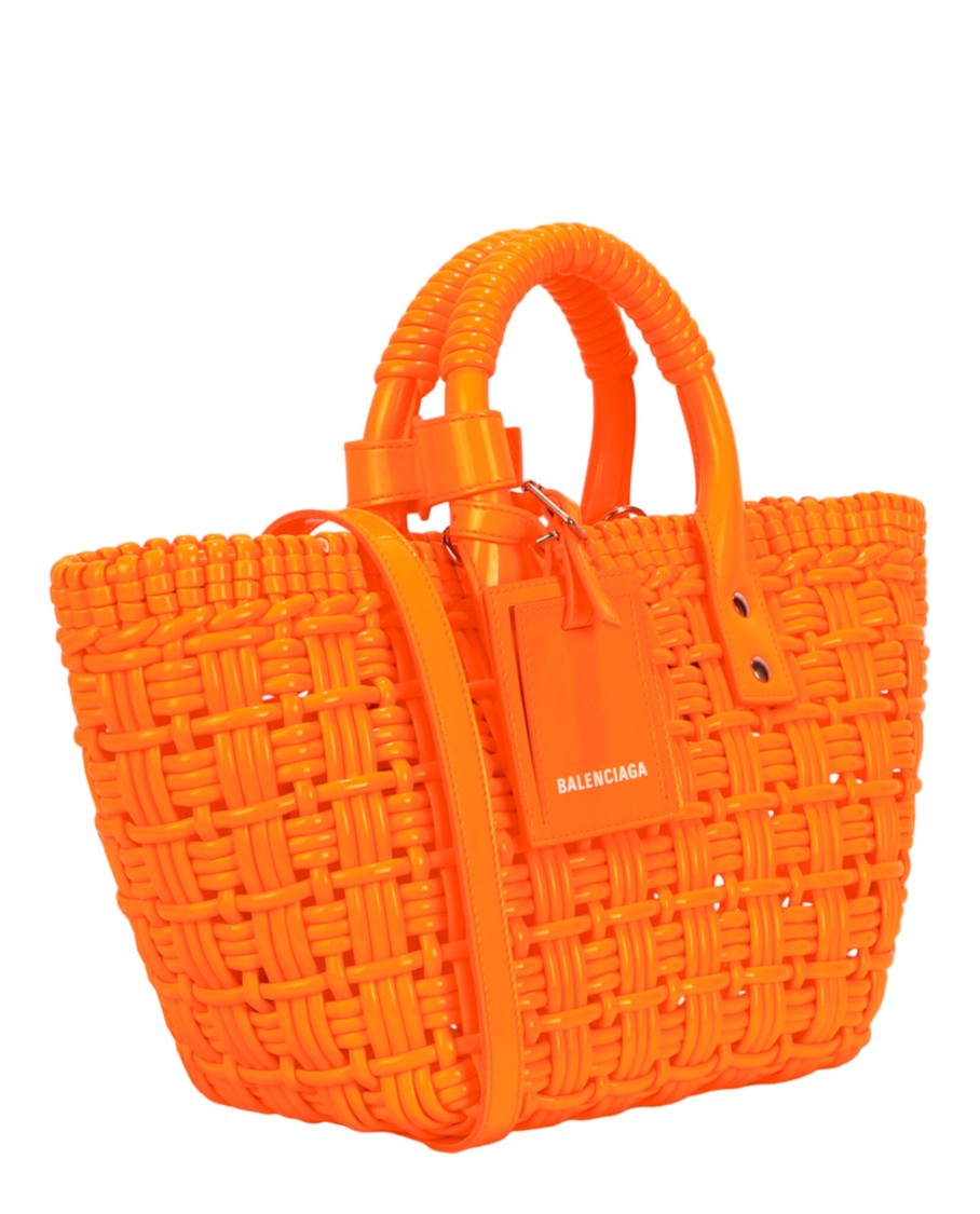 Balenciaga Bistro Xs Basketweave Top Handle Bag
