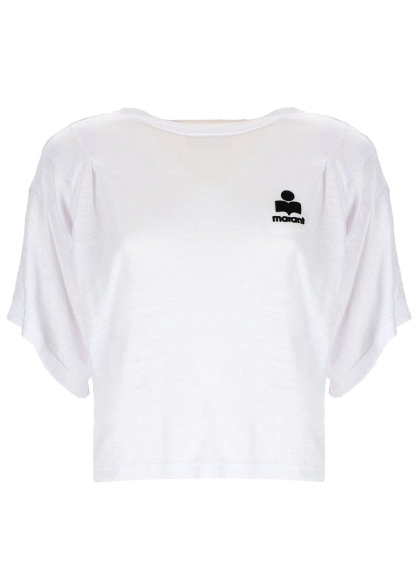 Isabel Marant Étoile Kianzae Cropped Loose Fit T-Shirt