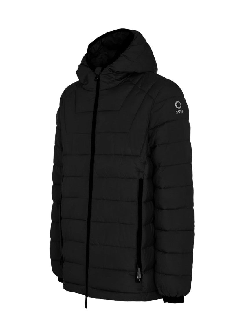 Suns Quilted Down Jacket With Adjustable Hood