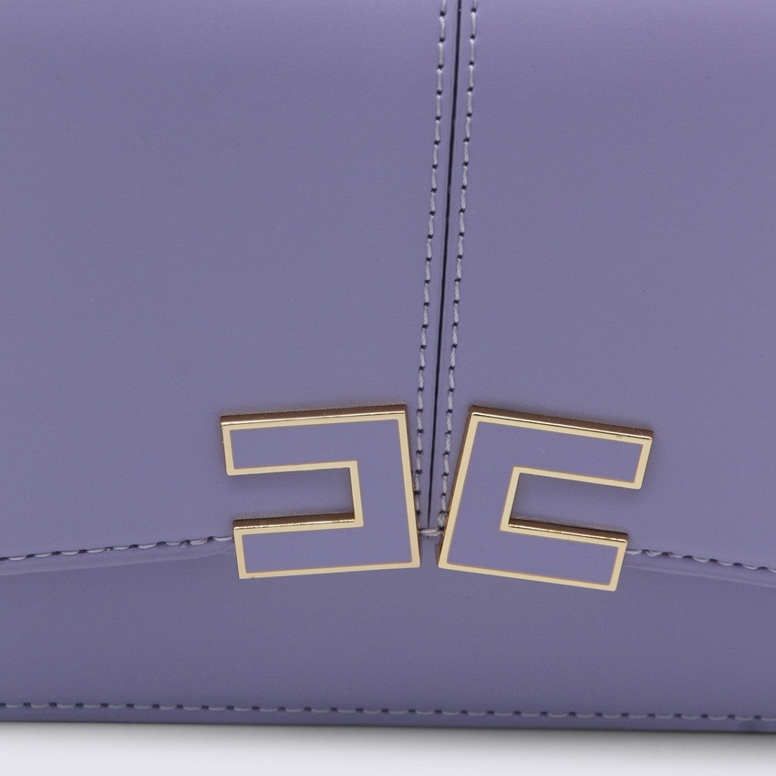 Elisabetta Franchi Structured Lilac Handbag