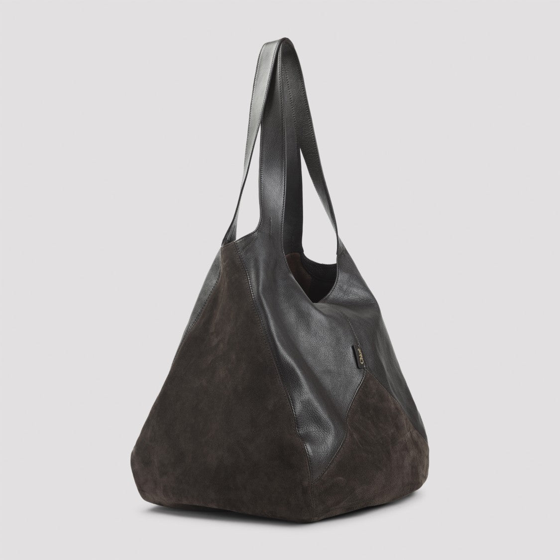 Chloé Kohl Brown Buffalo Leather Balloon Shoulder Bag