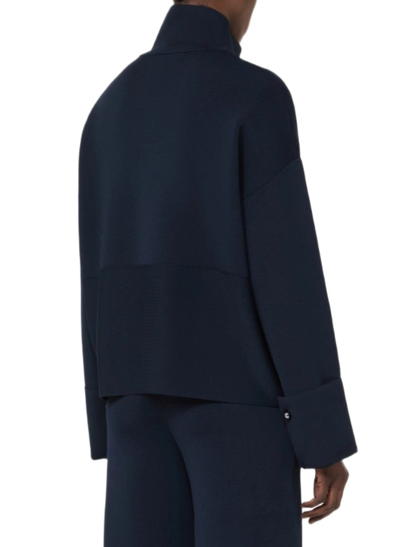 Max Mara Boxy Wool Interlock Cardigan Jacket