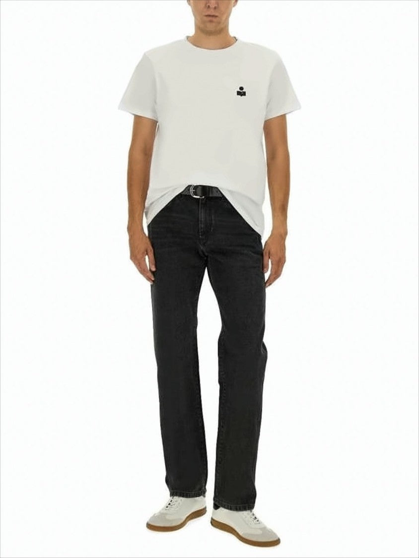 Isabel Marant Straight-Leg Denim Pants With Mid-Rise Waist