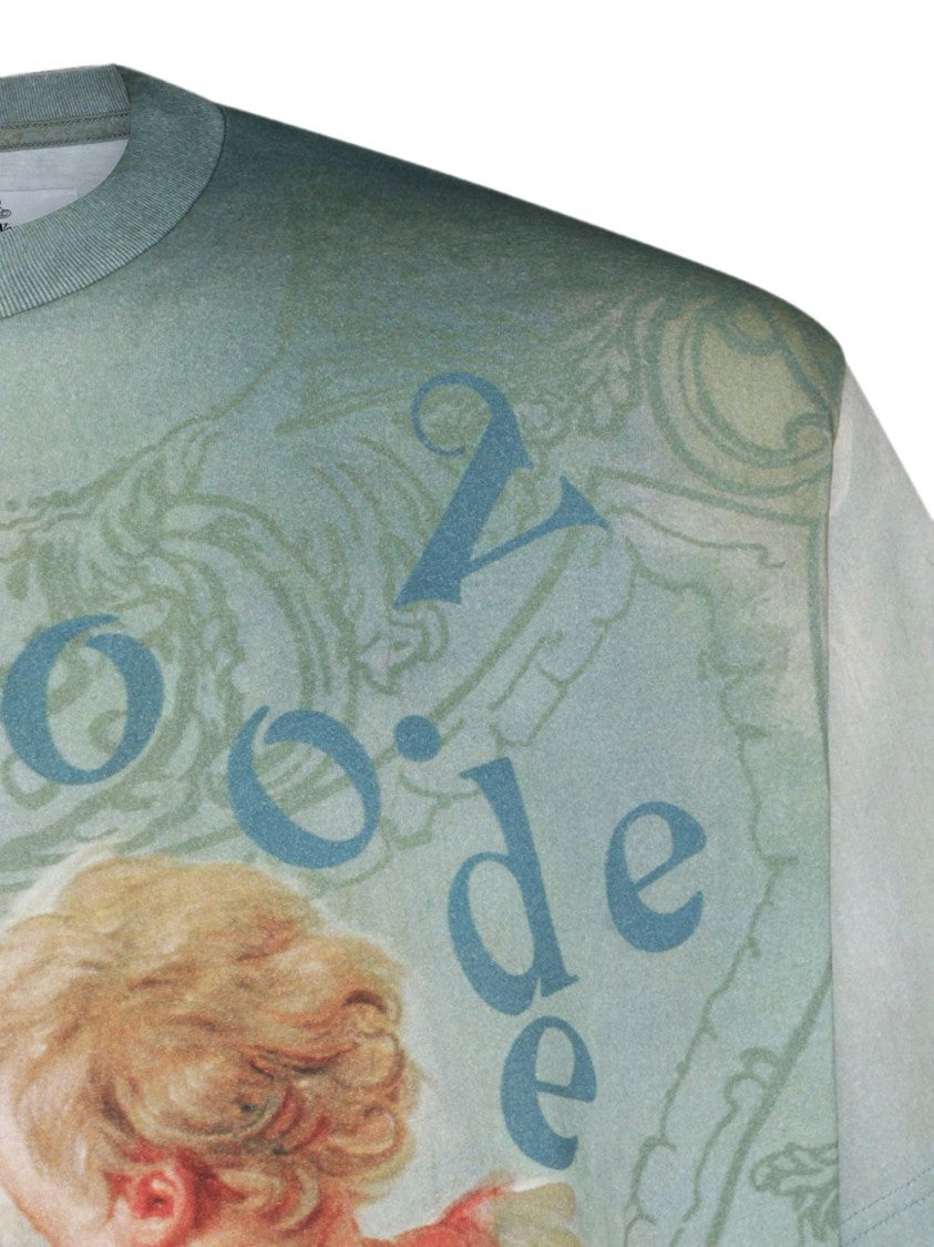 Vivienne Westwood Vintage Cherub Artistic Print Cotton T-Shirt