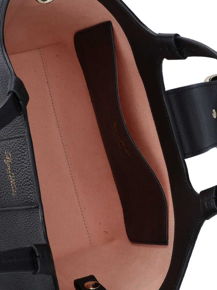 Roger Vivier Mini Tote Bag With Iconic Gold Buckle