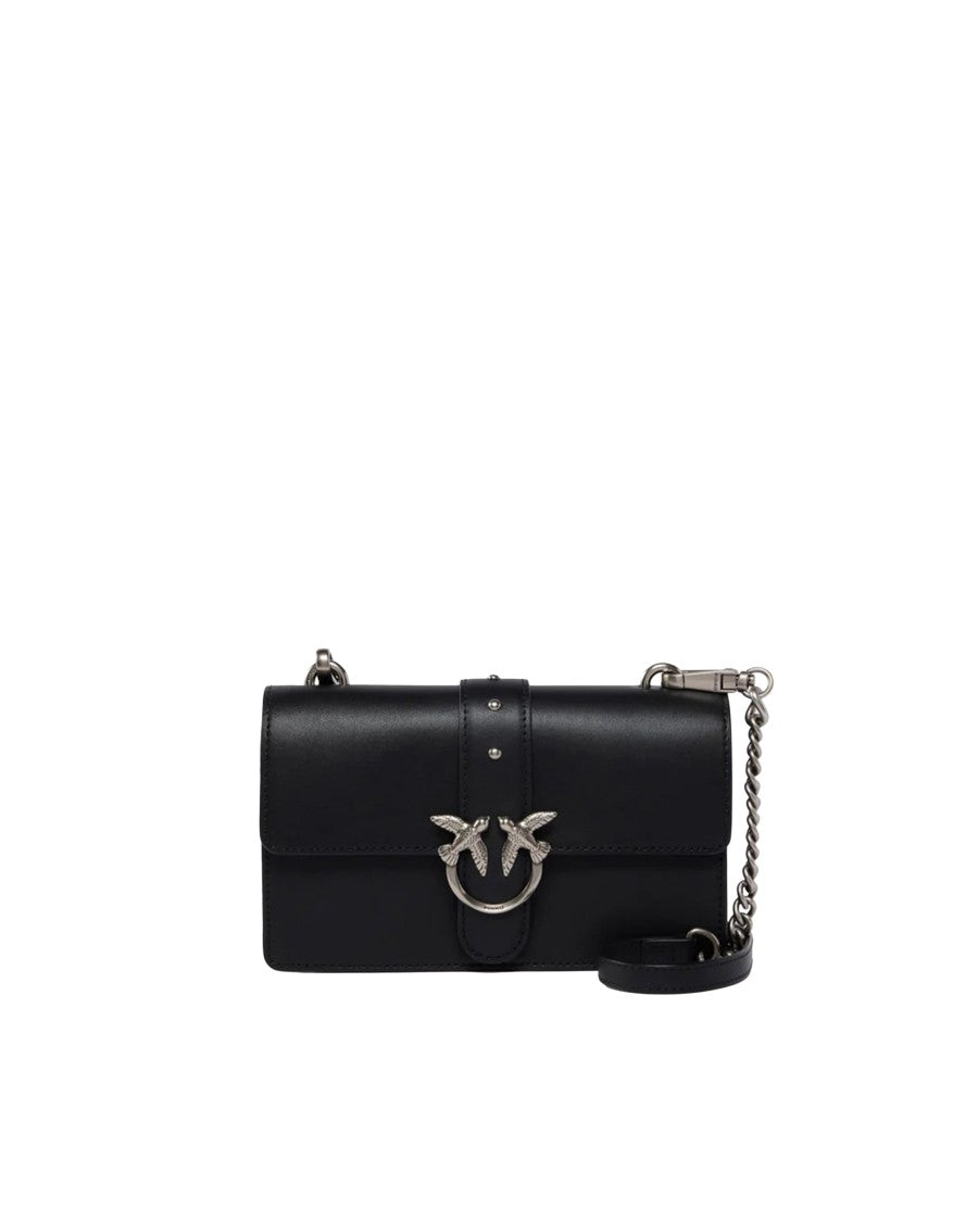 Pinko Black Mini Love Bag One Leather Shoulder Bag