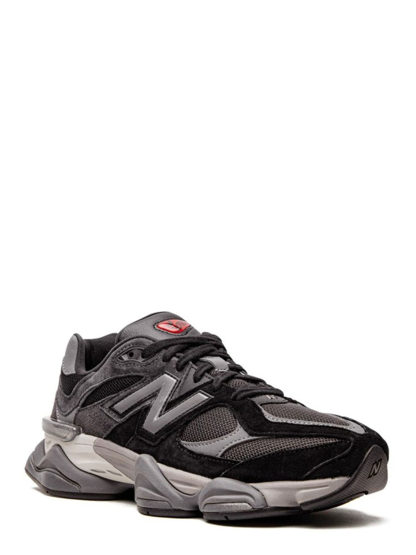New Balance Black 9060 Suede-Blend Retro-Futuristic Sneakers