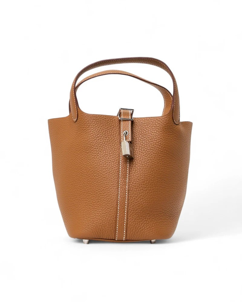 Hermès Sac Picotin Lock 18 Clemence Gold