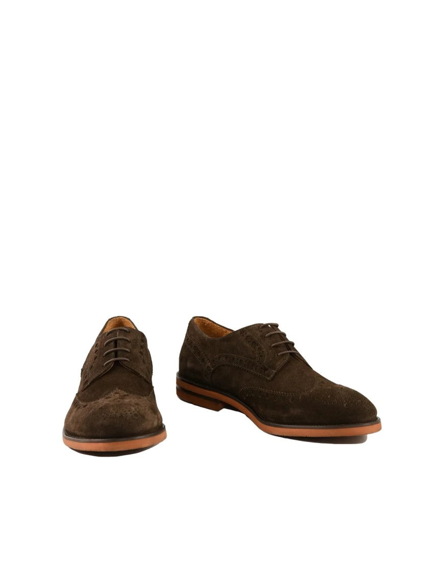 Giancarlo Desenzano Brown Suede Rubber Lace-Up