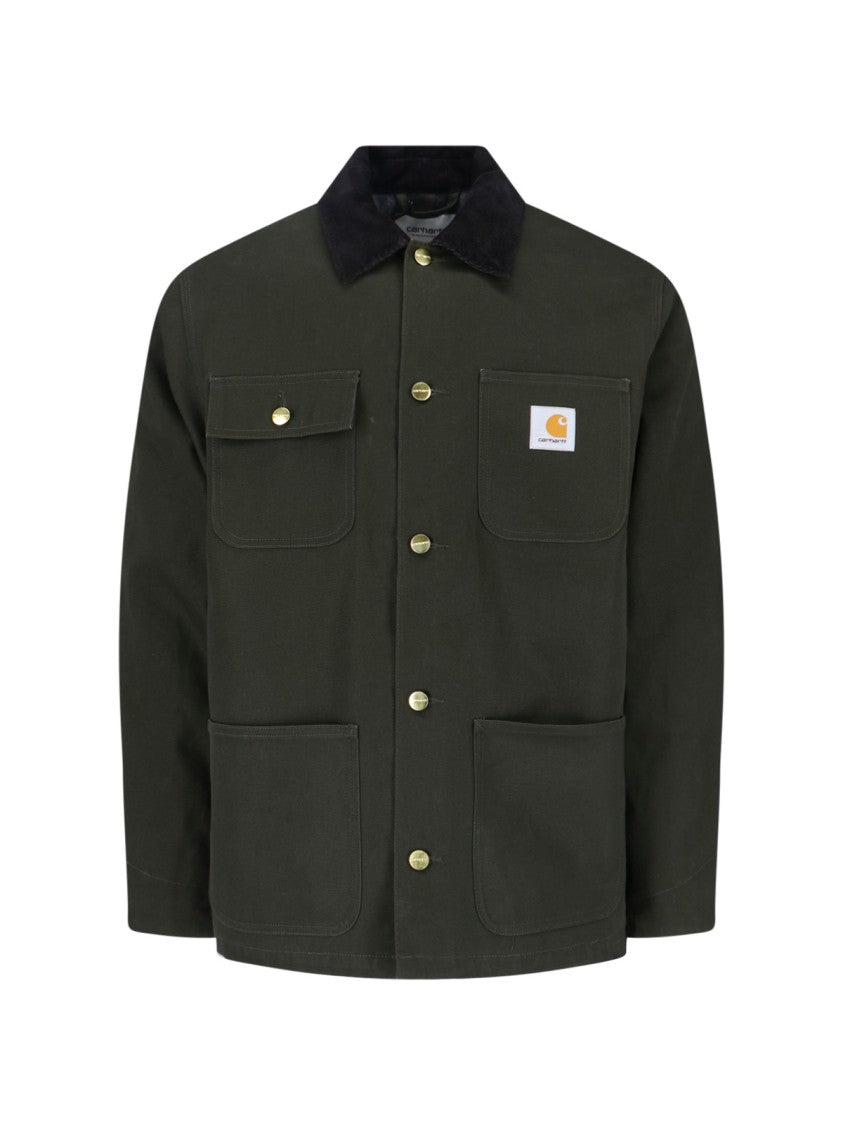 Carhartt Wip "Michigan" Jacket, In Green Cotton