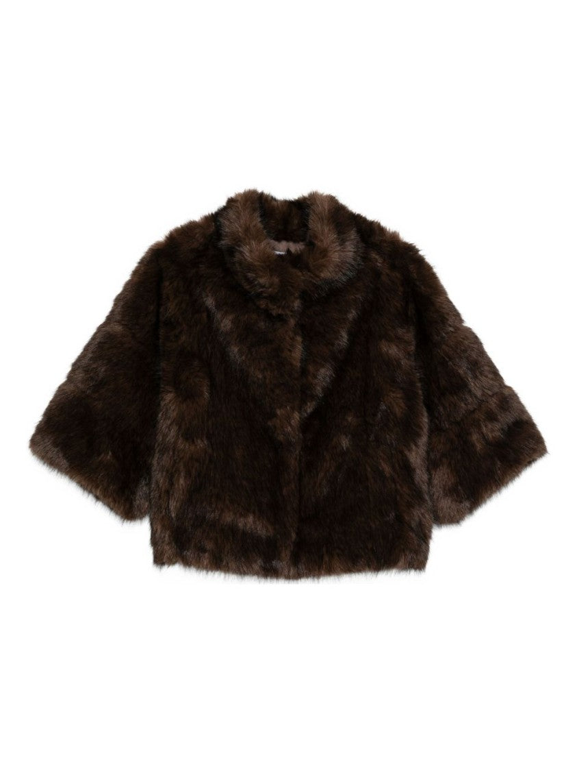 Betta Corradi Cropped Faux Fur Coat