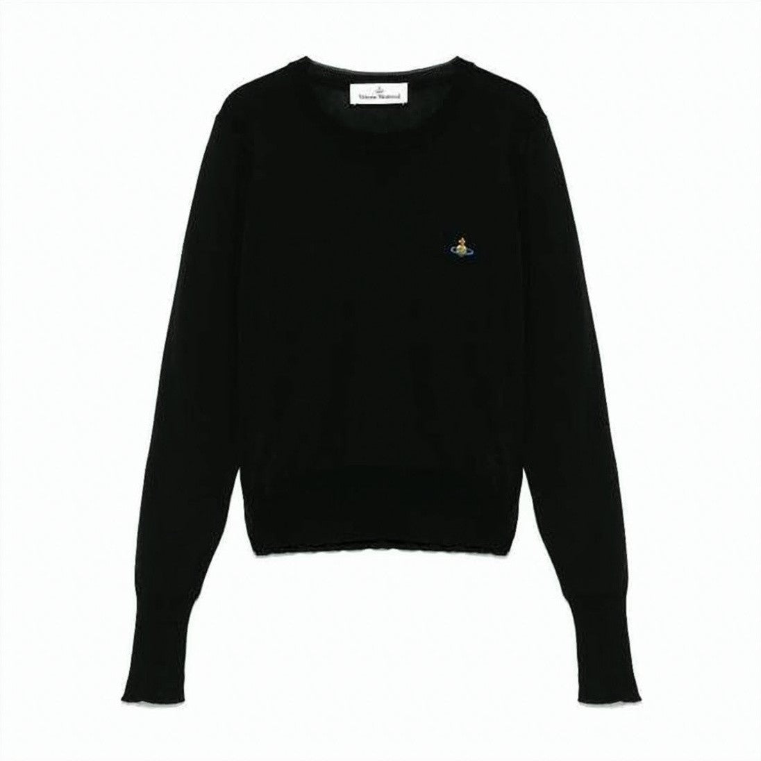 Vivienne Westwood Long-Sleeved Knit Sweater With Embroidered Emblem