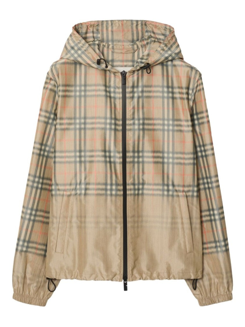 Burberry Lightweight Beige Check Jacket