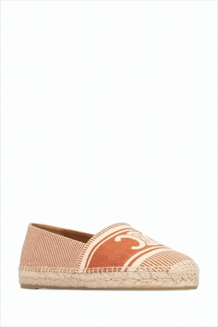 Celine Pointed-Toe Slip-On Mules With Woven Fabric Upper