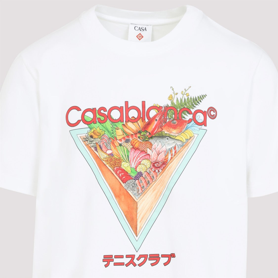 Casablanca Colorful Graphic Print Cotton T-Shirt