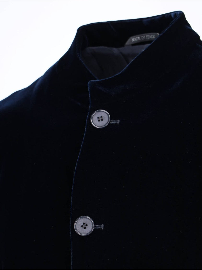 Giorgio Armani Single-Breasted Blazer – Navy
