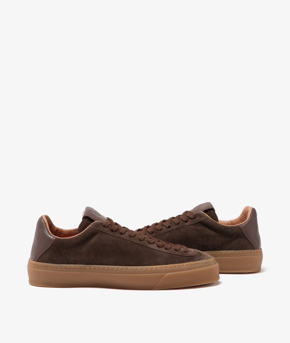 Aqua Alta Venice Moro Brown Suede Sneakers With Lightweight Sole
