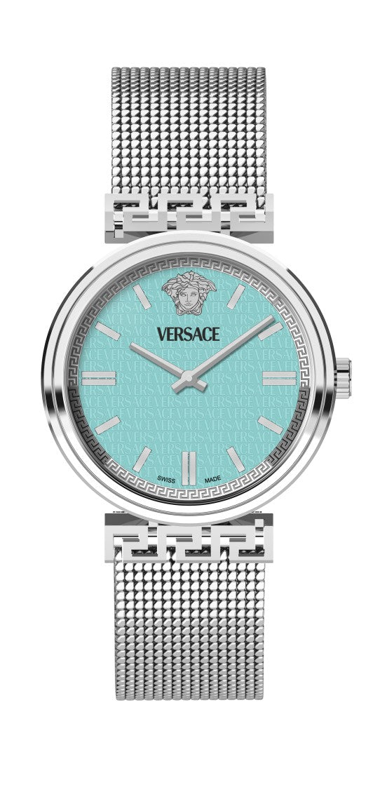Versace Mythos 36Mm Women's Analog Wristwatch With Turquoise Dial