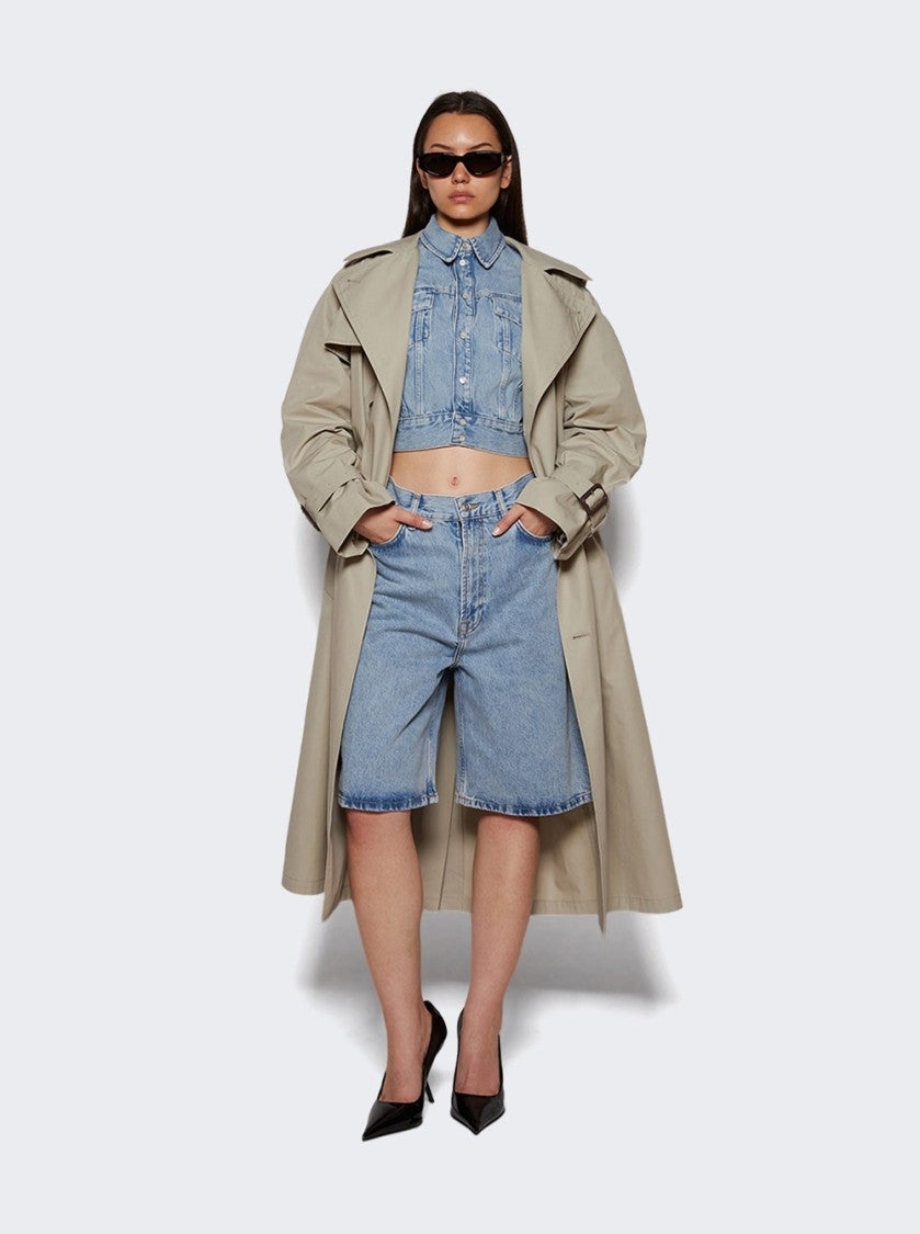 Wardrobe.Nyc Denim Crop Jacket Blue