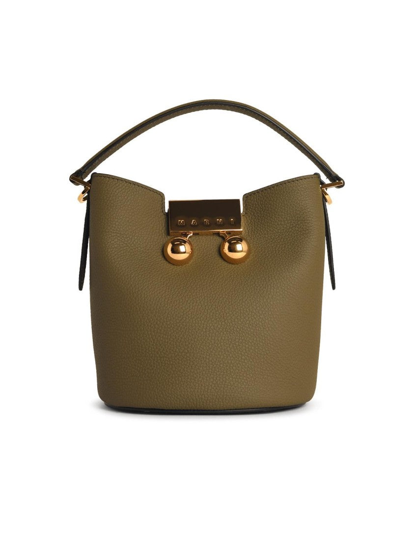 Marni 'Trunkaroo' Green Leather Bag
