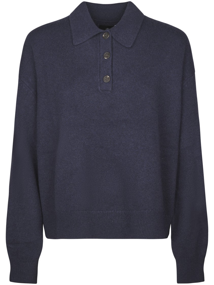 Anine Bing Lee Polo Cashmere Sweater