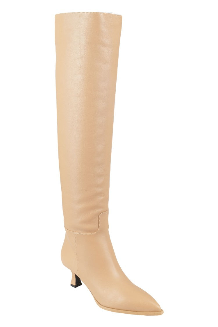 3Juin Tall Leather Boots With Pointed Toe