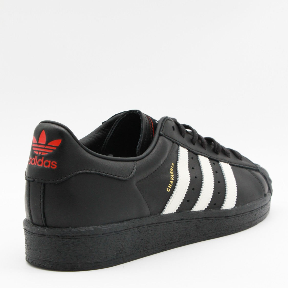 Adidas X Willy Chavarria Black Leather Superstar Sneakers